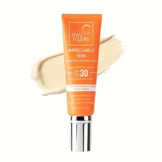 Suntegrity Impeccable Skin - Tinted Sunscreen, Broad Spectrum SPF 30 (Ivory) - 2 oz