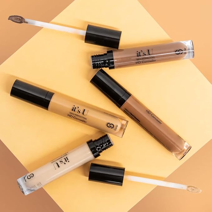 Sistar it's U Skin Perfecting HD Concealer Full Coverage Lightweight Long Lasting Correcting Liquid Contour Cover Masker Makeup 5 ml / 0.17 fl. oz (Fair)