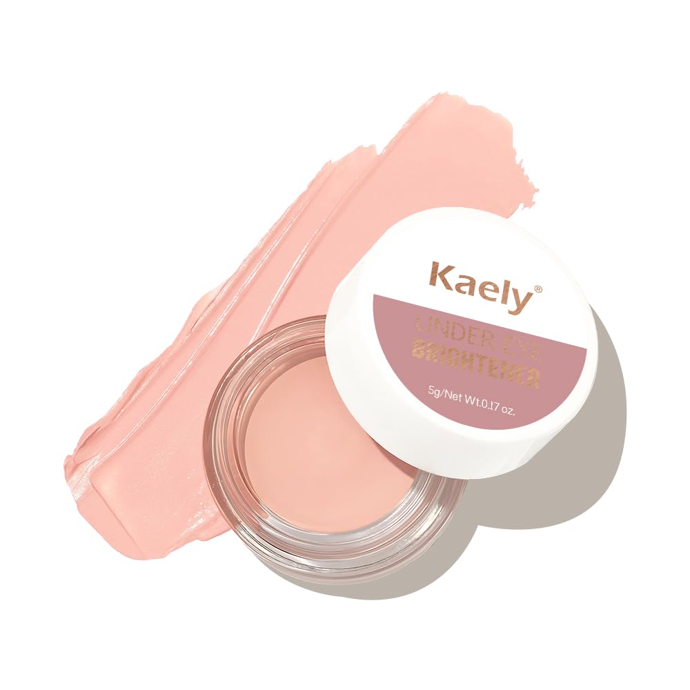 evpct under Eye Brightener, Nourishing Luminous under Eye Concealer Color Corrector for Dark Circles, Waterproof Naturactor Concealer Pot make up for face Eye Ring corrector de ojeras, 06# Rose Pink