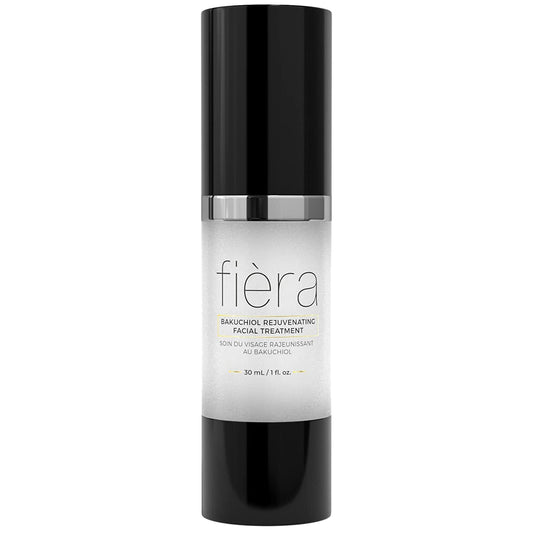 Fièra Bakuchiol Rejuvenating Facial Treatment - Retinol-Alternative for Mature Skin - Corrects and Delays Visible Signs of Aging - With Potent Antioxidants - 1 FL. OZ.
