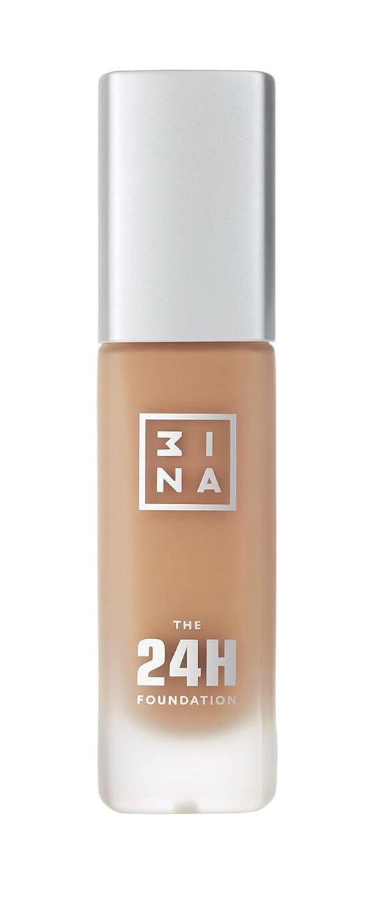 3INA The 24H Foundation 618-24H Long-Wearing Formula - Medium To High Buildable Coverage - Smooth Matte Finish - Expanded Shade Selection - Waterproof, Cruelty Free, Vegan Makeup - 1.01 Oz