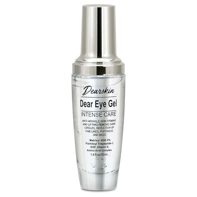 Eye Gel Dark Circles and Puffiness, Soft & Smooth Eye Gel for Dark Circles and Wrinkles with Matrixyl 3000 8% Aloe Vera and Botanical Hyaluronic Natural Formula