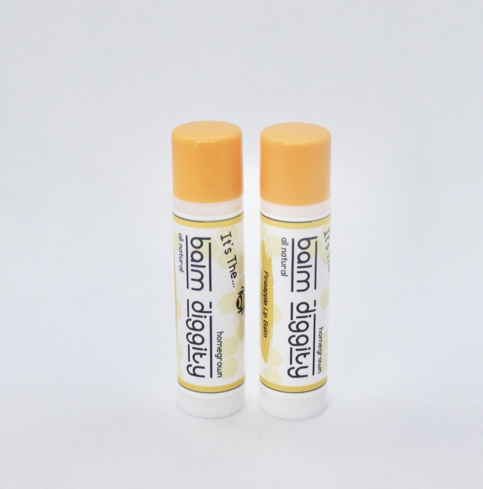 It's The Balm Diggity 2-pack Pineapple Beeswax, All-Natural, Moisturizing, and Nourishing Lip Balm Made With Just 5 Ingredients