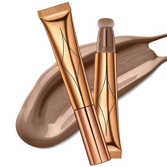 Blush Dreams Contour Beauty Wand, Liquid Face Concealer Contouring Stick with Cushion Applicator, Long Lasting Smooth Natural Matte Finish, Lightweight Blendable Super Silky Cream Contour Stick (Contour Stick)