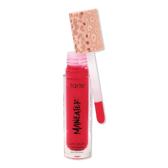 tarte maneater blush & glow cheek plump (poppy, standard full size), 0.27 Fl Oz (Pack of 1)