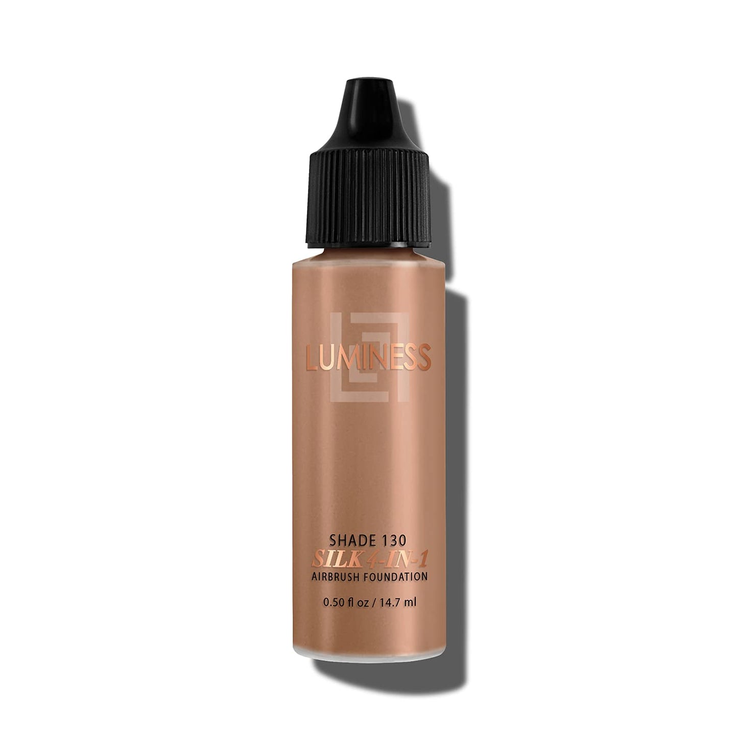 Luminess Air Silk 4-In-1 Airbrush Foundation- Foundation, Shade 130 (.5 Fl Oz) - Sheer to Medium Coverage - Anti-Aging Formula Hydrates and Moisturizes - Professional Makeup Kit for Cordless Air Brush