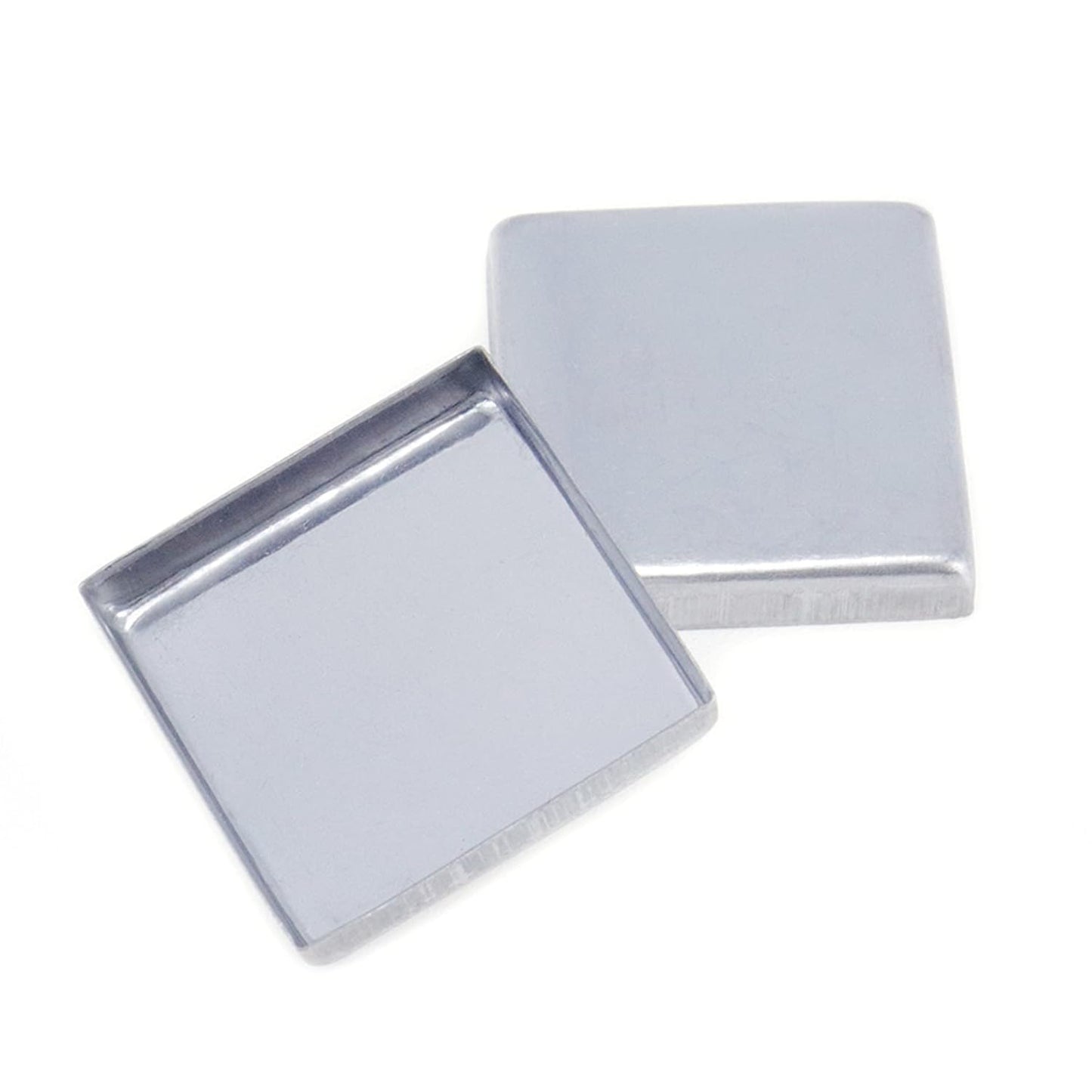 Pack of 30 Empty Square Metal Pans 26mm Eyeshadow Palette Pans Replacement for Magnets Makeup Palettes (3mm Height)
