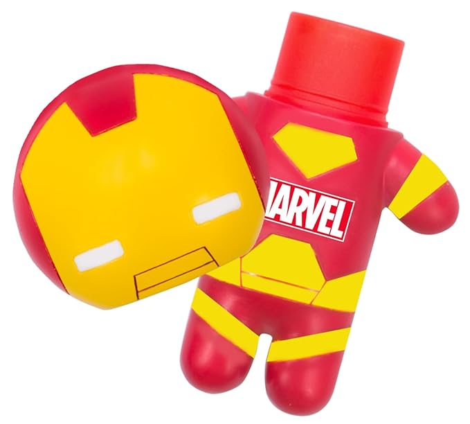 Lip Smacker Marvel Iron Man Keychain Lip Balm & Lippy Pals Bunny Rabbit Carrot Cake Lip Balm Bundle