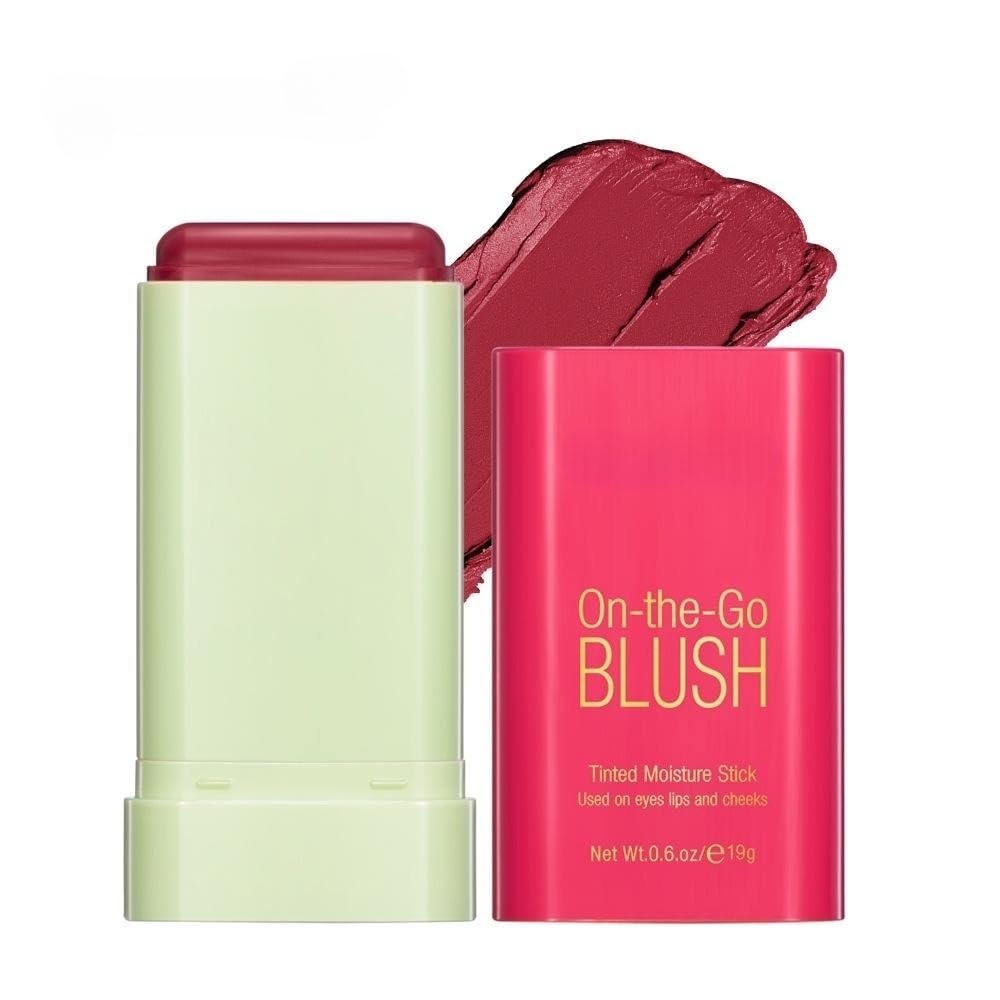 Blush Rare Beauty Liquid Blush Cream Blush Stick For Cheeks Natural Blendable Powder Blusher Stick On The Go Blush Brushes For Makeup Cheeks,Natural Waterproof, Long Lasting (red)