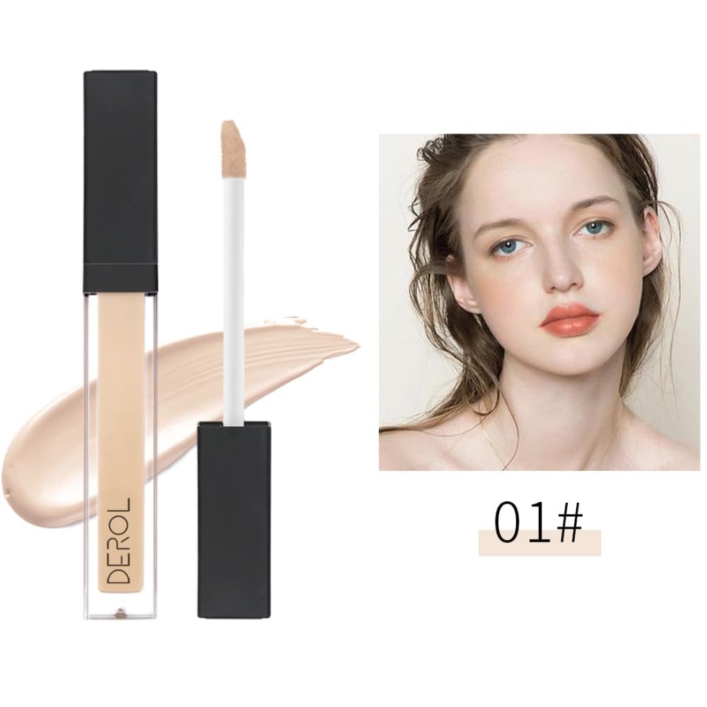 Liquid Concealer Makeup - Natural Coverage & Highly Pigmented Lightweight Concealers 6.5ml (01)