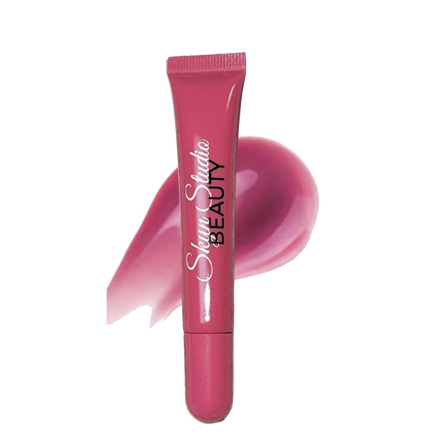 BEAUTY Pucker Up Shea Butta Glossy Lip Balm, Hydrating Lip Balm, Peptide Lip Treatment, Exfoliating Lip Balm, Lightweight, Moisturize and Tint Lip Care Products (0.4 Oz) (Rose')