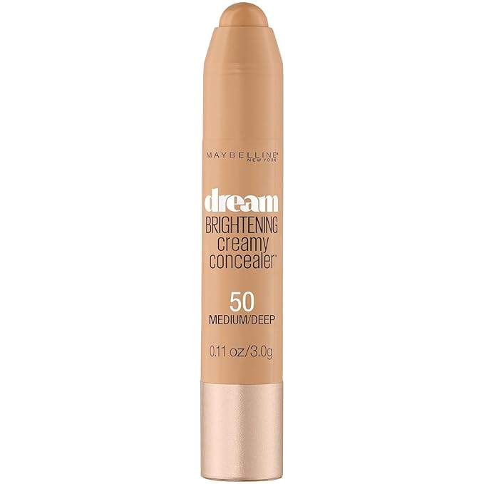 Maybelline New York Dream Brightening Creamy Concealer, Medium/Deep, 0.11 oz.