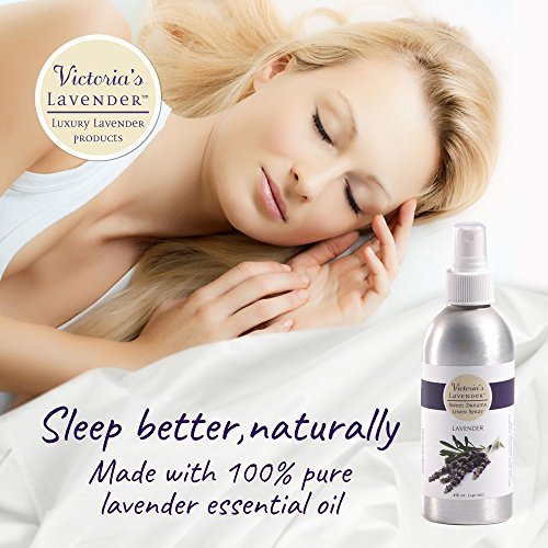 Victoria's Lavender Aromatherapy Pillow and Linen Mist - Made in USA, Soothing Lavender Essential Oil, Bed and Pillow Spray for Ultimate Aromatherapy Experience - (8 oz Plus 2 oz)