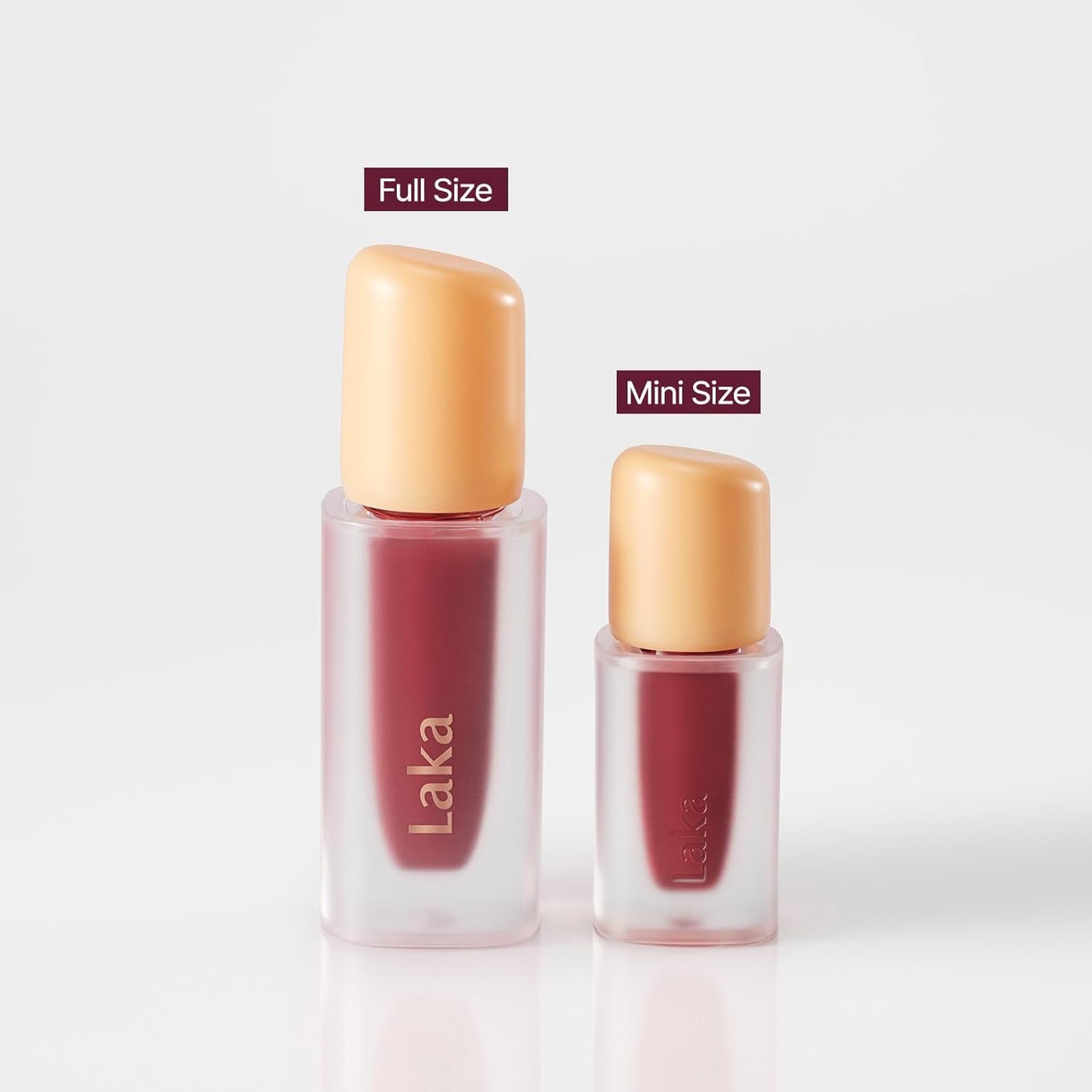 Laka Fruity Glam Lip Tint Mini, Glowing Lip Stain with Wide Color Spectrum, Hydrating & Lightweight Texture, Long-Lasting Bold Stain, Non-Sticky, Vegan, K-Beauty (#110 Soda)