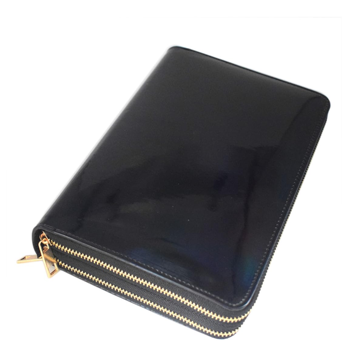 216 Slots Stamping Plate Holder Case Rainbow Laser Design Nail Stamping Plate Organizer Round Square Rectangular Nail Art Stamp Template Organizer 1pcs Empty Nail Art Plate Case Bag (black -216 Slots)