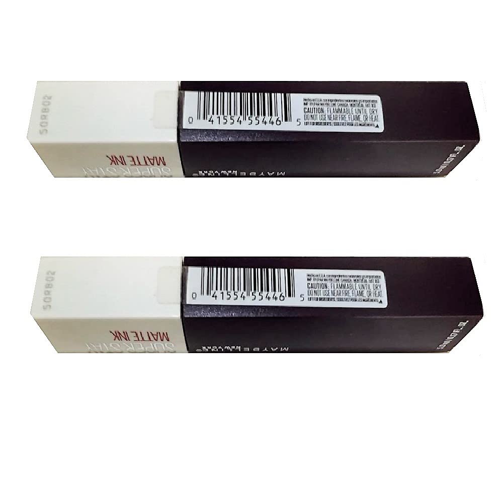 Pack of 2 Maybelline New York SuperStay Matte Ink Liquid Lipstick, Originator # 1102
