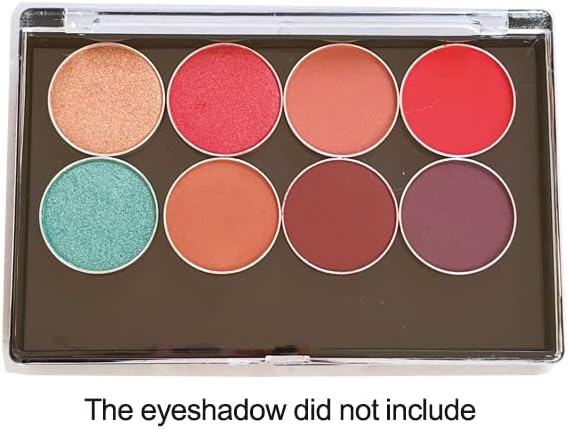 Small Size Empty Magnetic Clear Eyeshadow Light Weight Makeup Palette- Traveling, Depotting palette 4.76 x 3.11