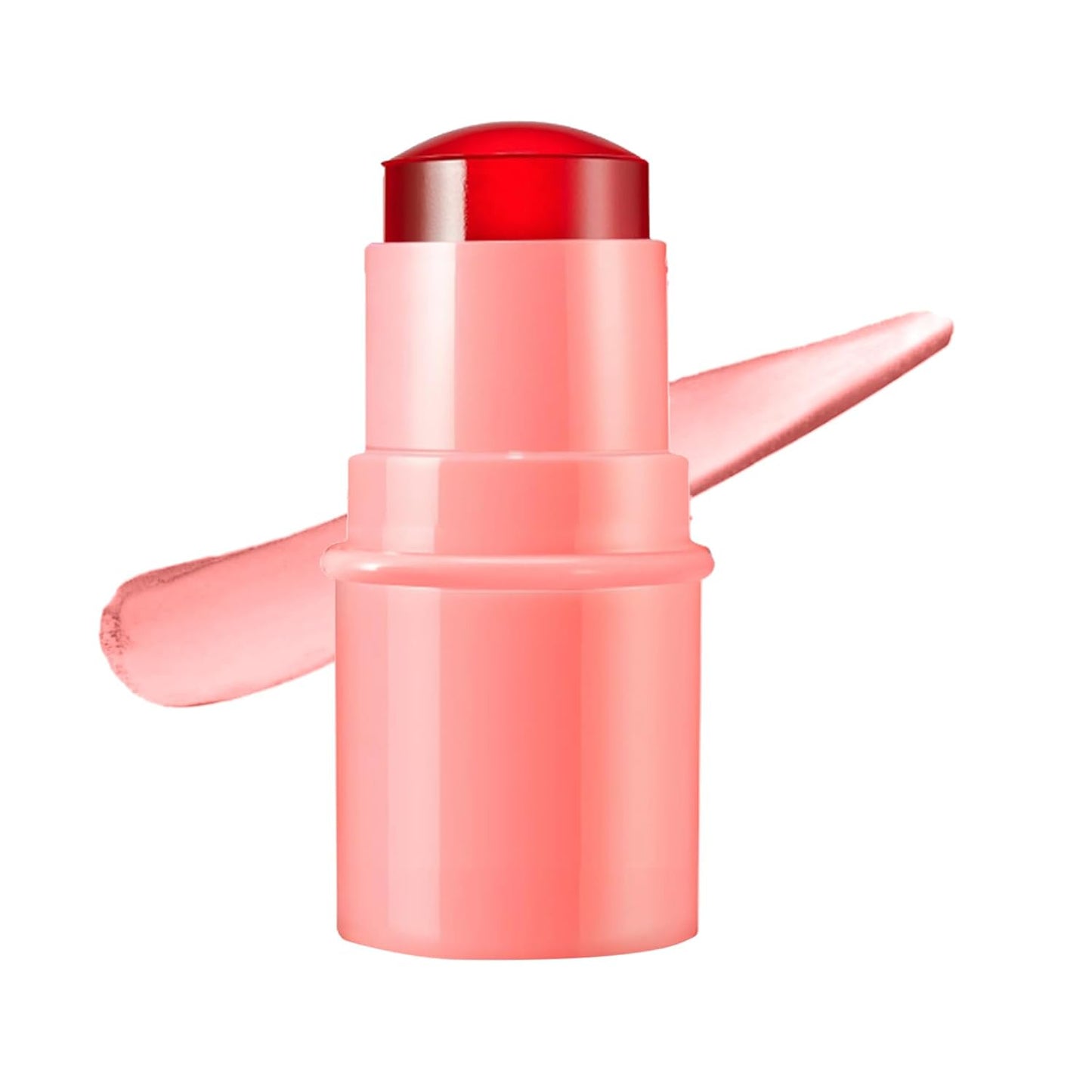 Milk Jelly Blush Stick, Lip and Cheek Makeup Cooling Water Jelly Tint,Vegan & Cruelty Free. (Coral)