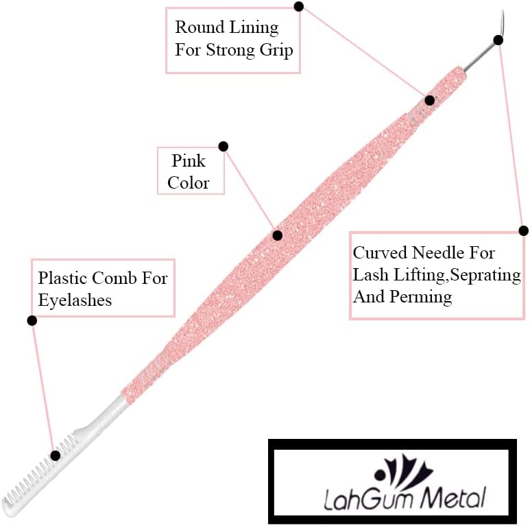 Separation Eye lash Separator Tool Lash Lift Tools and Tint Kit Professional Lifting - Lashes Separater Perm Extension Separating Comb Tinting Lifter Eyelashes Seperator Supplies Steel Pink Shine