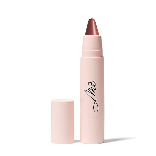 Monika Blunder Beauty Kissen Lush Lipstick Crayon - Valentina (Browny Muted Red) - Clean Beauty, Cruelty-Free, Vegan