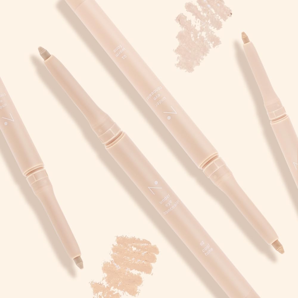 Under Eye Highlighter Pencil (01 warm) | Nobev Under Eye Concealer Pencil for Flawless Coverage | Korean Aegyo Sal Highlighter