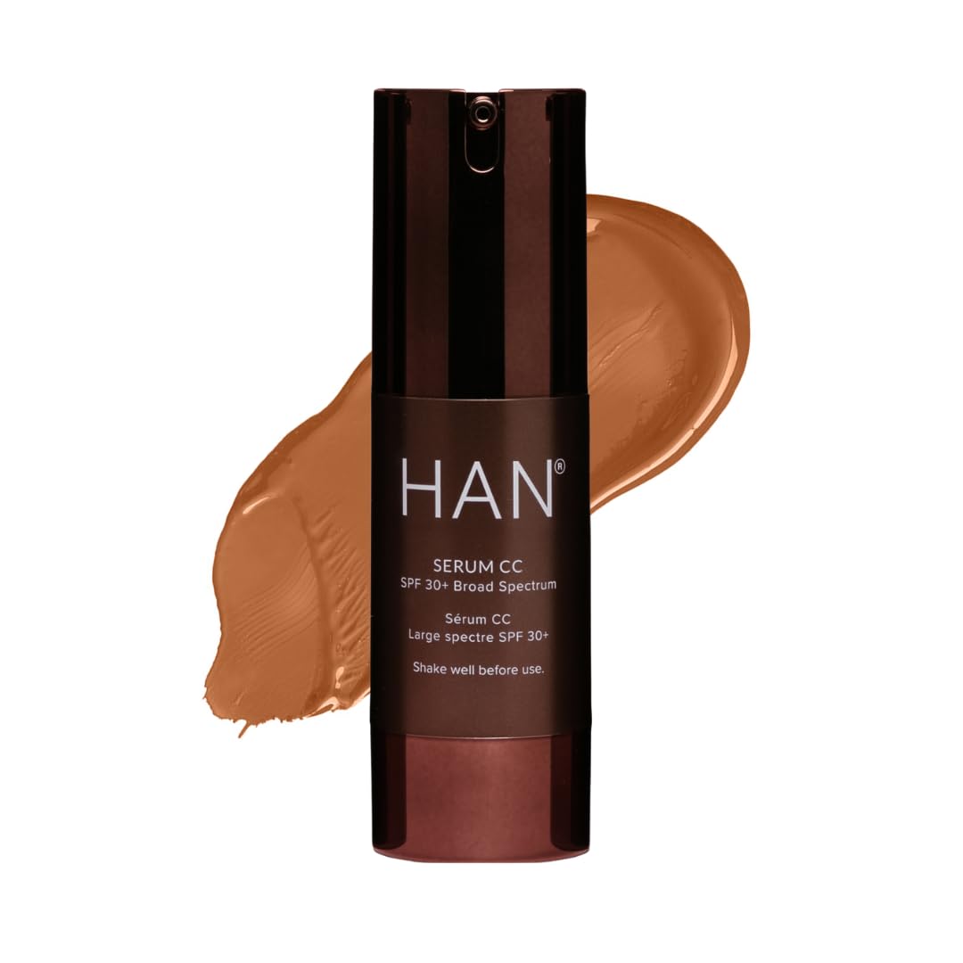 HAN Skincare Cosmetics Serum CC with SPF 30 I Vegan I Cruelty-Free I Waterless (Shade 6)