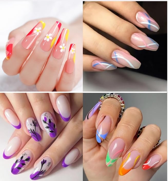 Nail Polish Pens Set, Nail Art Pens, Nail Pencil, DIY Drawing Painting Pen, for Nails DIY (6colors set 01-0.7mm)