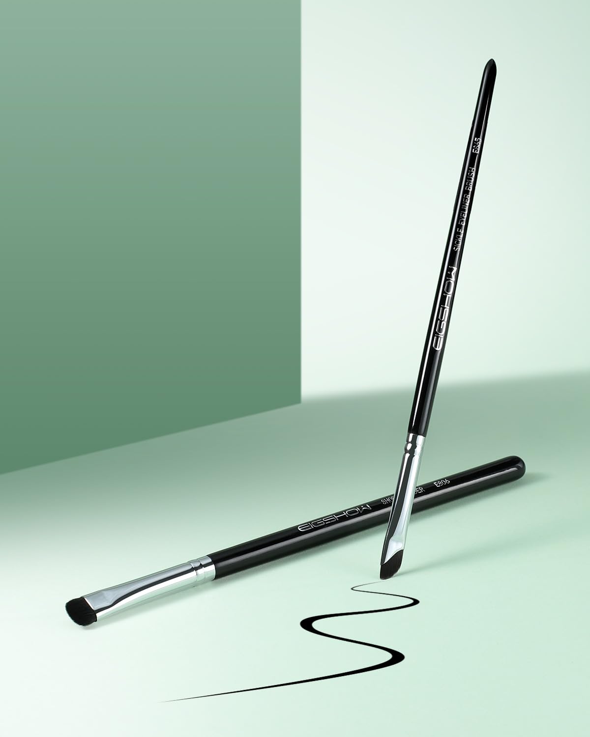 EIGSHOW Eyeshadow Smudge Brush & Eyeliner Brush, High-End Precision Eye Makeup Tools for Blending Cat Eye, Winged Liner (E865&E806)