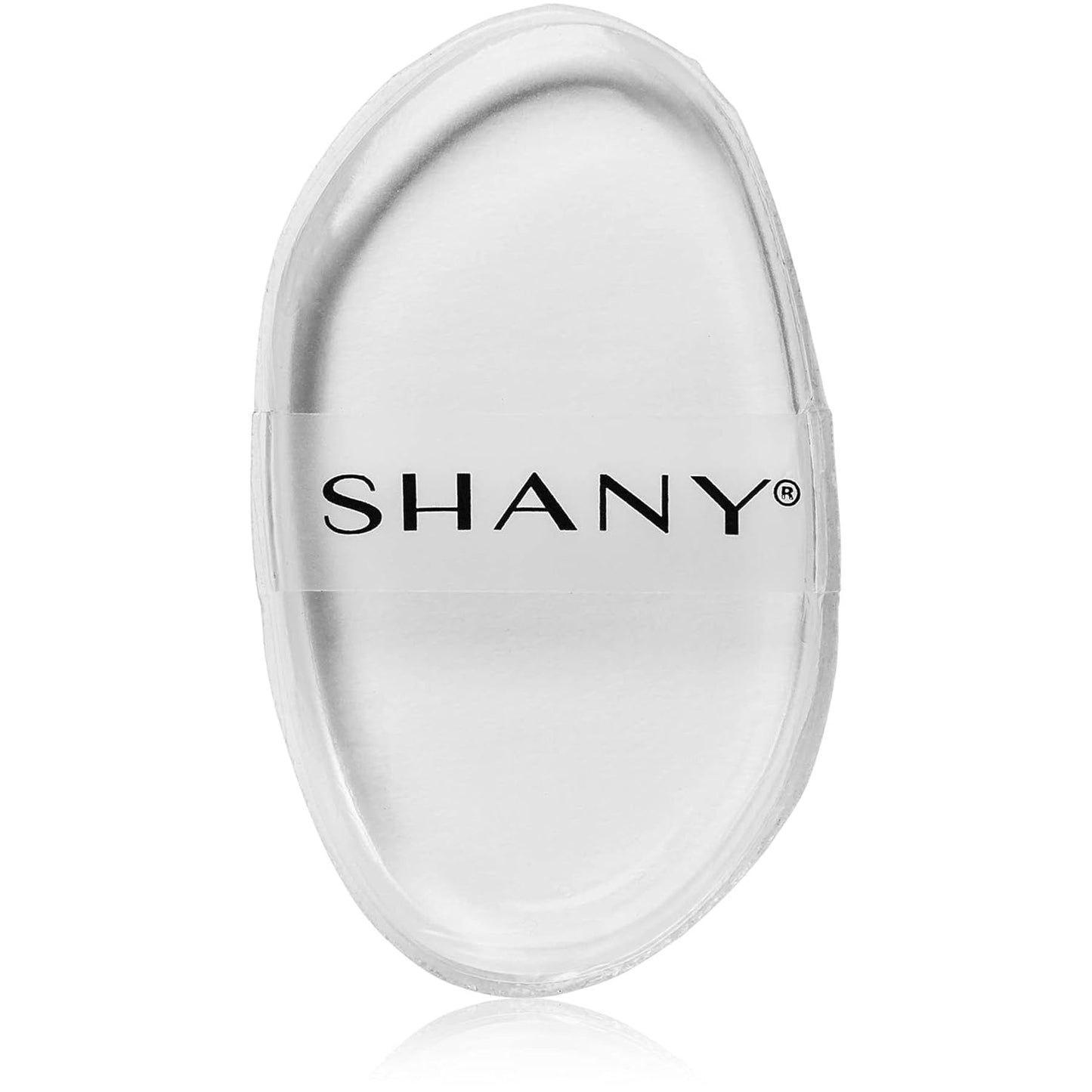 SHANY Stay Jelly Silicone Sponge - Clear & Non-Absorbent Makeup Blending Sponge for Flawless Application with Foundation - OVAL