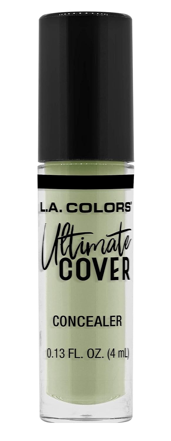 L.A. COLORS Ultimate Cover Concealer- Sheer Green Corrector, 0.13 Fl Oz