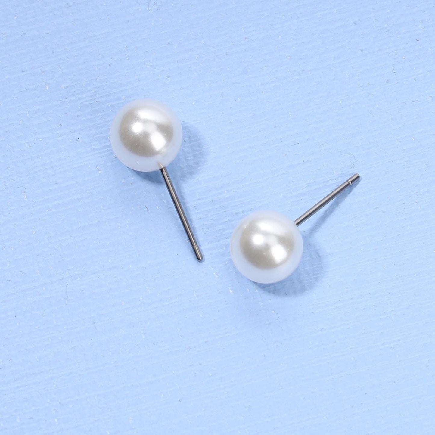 Boho Pearl Studs Earrings Tiny Pearl Earrings Minimalist Earrings Pearl Simple Studs Jewelry for Women Bridesmaid Gifts