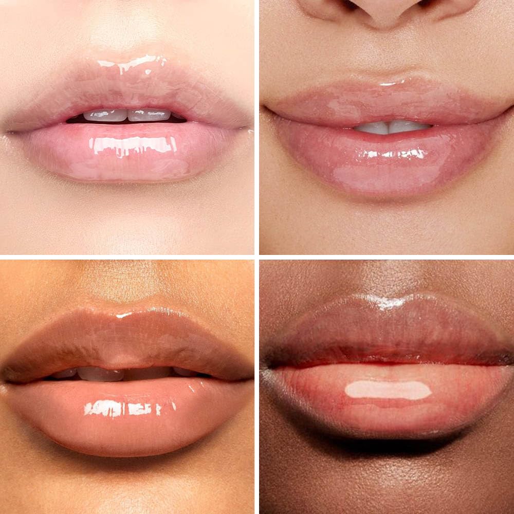 Hydrating Lip Gloss Oil - Nourishing Tinted Lip Oil for High-Shine Finish, Long-Lasting, Non-Sticky, Cruelty-Free Lip Plumper, Perfect with Lipstick & Peel-Off Lip Stain X-00#