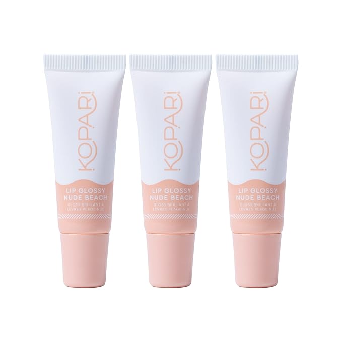 Kopari Nude Peach Lip Glossy 3pk