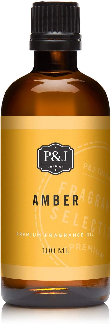 P&J Trading Fragrance Oil | Amber Oil 100ml - Candle Scents for Candle Making, Freshie Scents, Soap Making Supplies, Diffuser Oil Scents