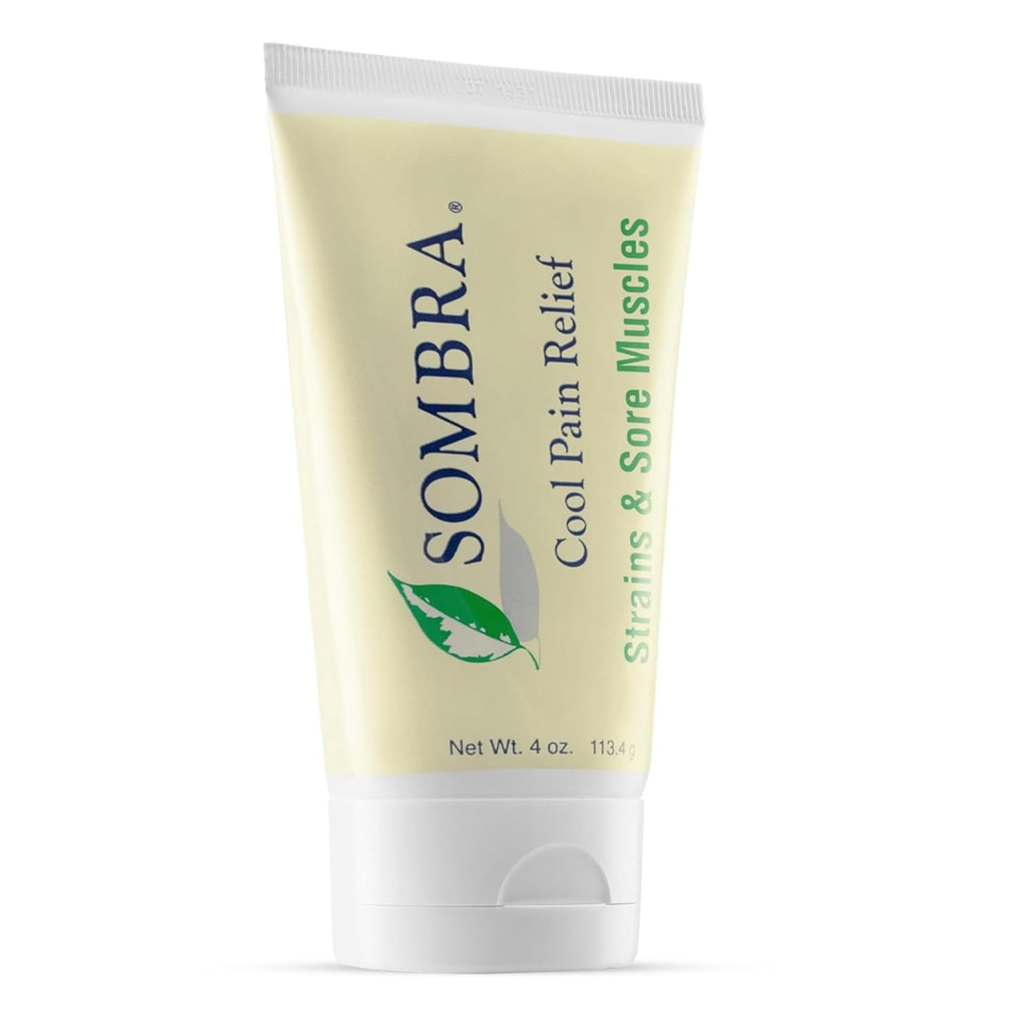 Sombra Cool Pain Relief Gel Cold Pain Relief for Swelling, Growing Pains, Soreness, Post-Workout, Vegan Formula Free of Artificial Fragrances, Dyes, NSAID, Wax, Petroleum, Alcohol - 3oz Flip-Top Tube