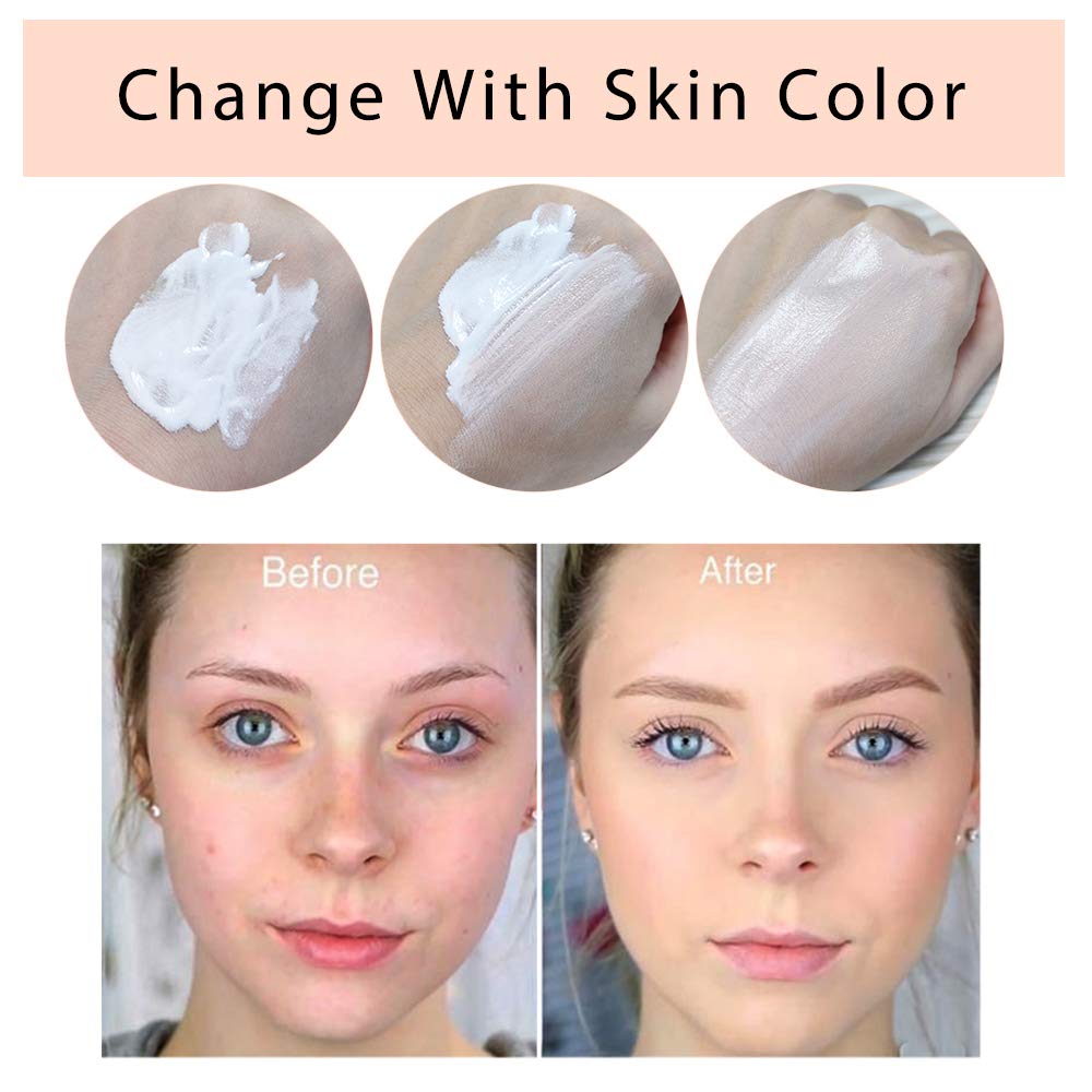 TLM Color Changing Foundation,Nude Makeup Color Changing Concealer,2Pack,All Day Flawless Moisturizing Oil Control Concealer Full Coverage Liquid Foundation Hides Lines