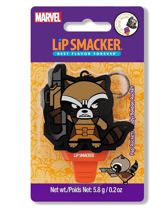 Lip Smacker Marvel, Guardians of the Galaxy, keychain, lip balm for kids - Rocket Racoon (keychain)