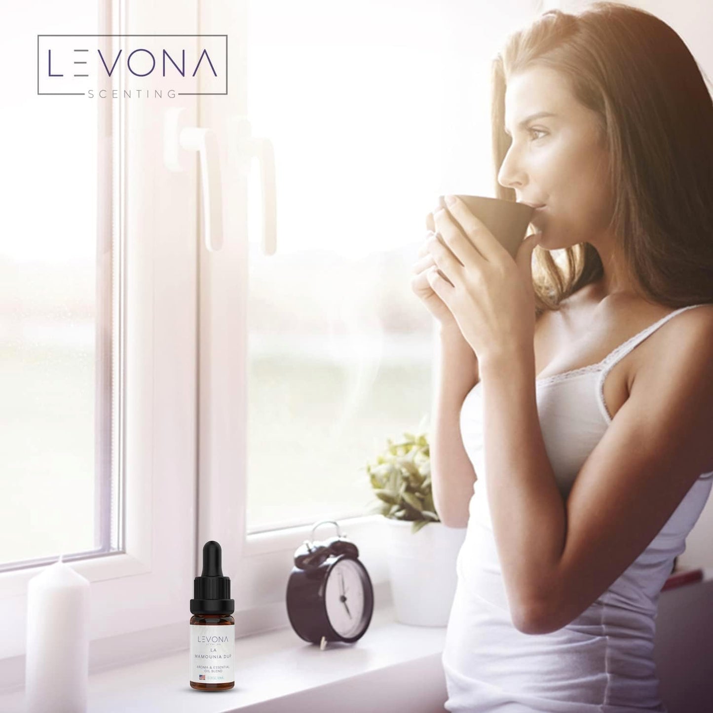 Levona Scent Essential Oils - Scents for Home, Hotel & Office Use - Perfect for Home Diffuser & Humidifiers - Aroma Fragrance Oil, Ideal for Massage, Relaxation, and Spa - La Mamounia Dup, 10ml