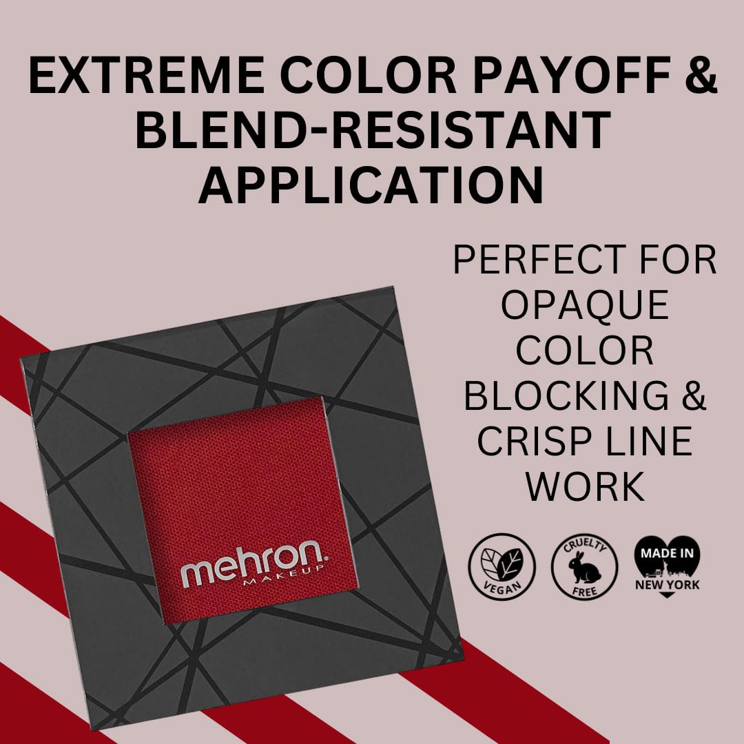 Mehron EDGE Face & Body Paint| Professional Water-Activated Face Paint Makeup | Made in the USA | For Cosplay, Halloween, & SFX (Red)