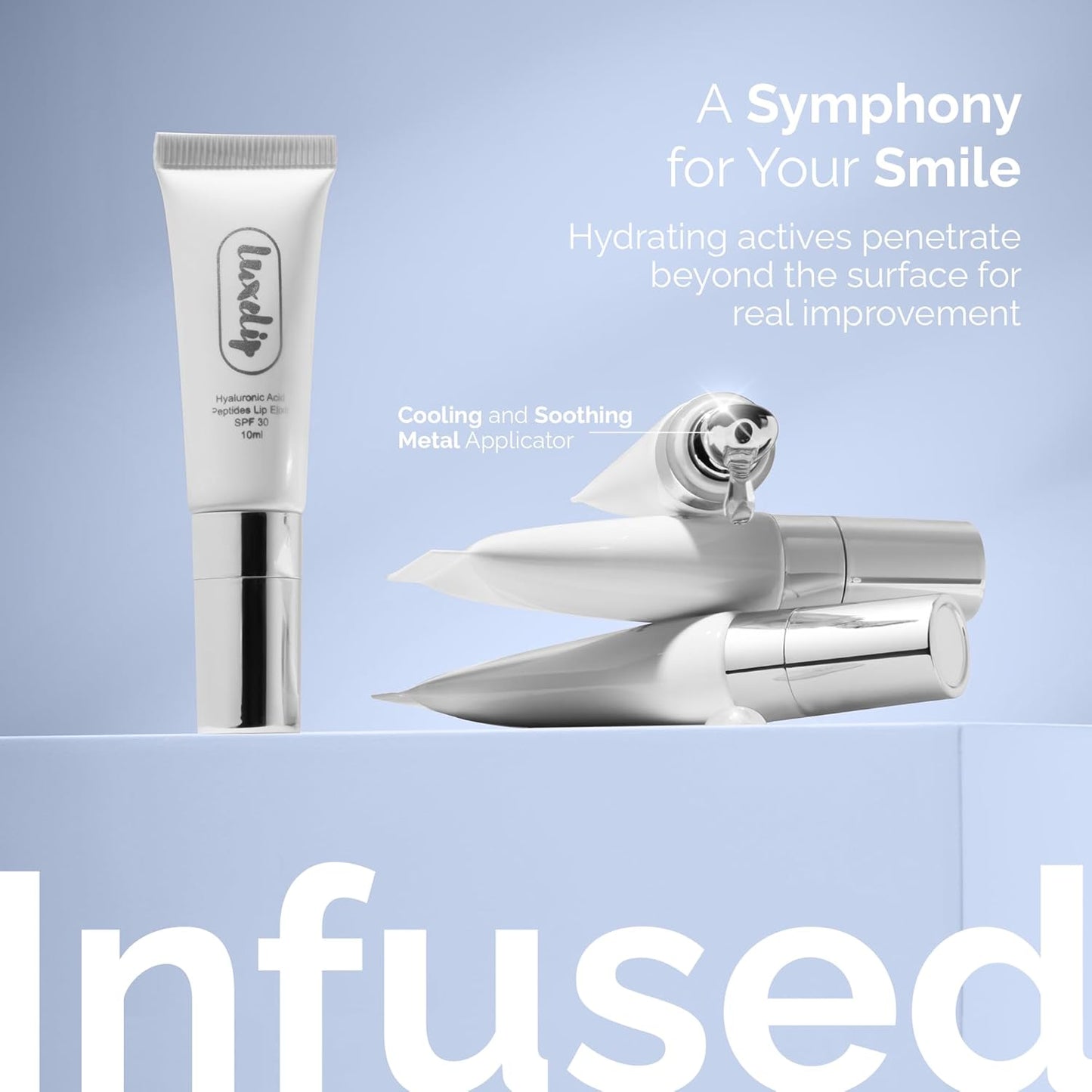 Tinted Lip Balm Elixir for OIder Women, Hydrating Vegan Lip Care with Sheer Color & Moisturizing Glow – Non-Sticky Nourishing Lip Treatment for Soft, Smooth Lips (Naturally Clear 10ml)