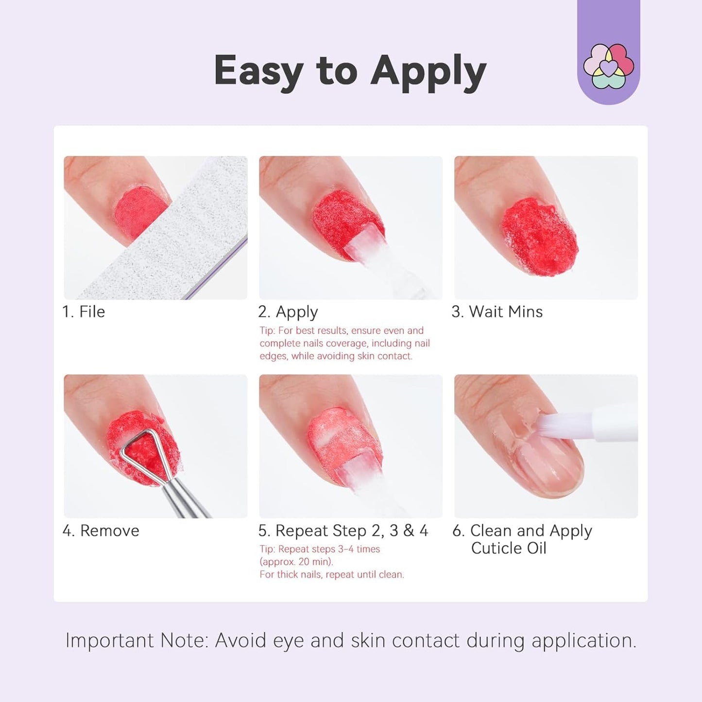 SAVILAND Pro Dip Powder Remover Kit - Gentle & Easy Dip Nail Removal Nail File & Scraper for Home Use, No Need Soaking & Wrapping (0.5 Fl Oz)