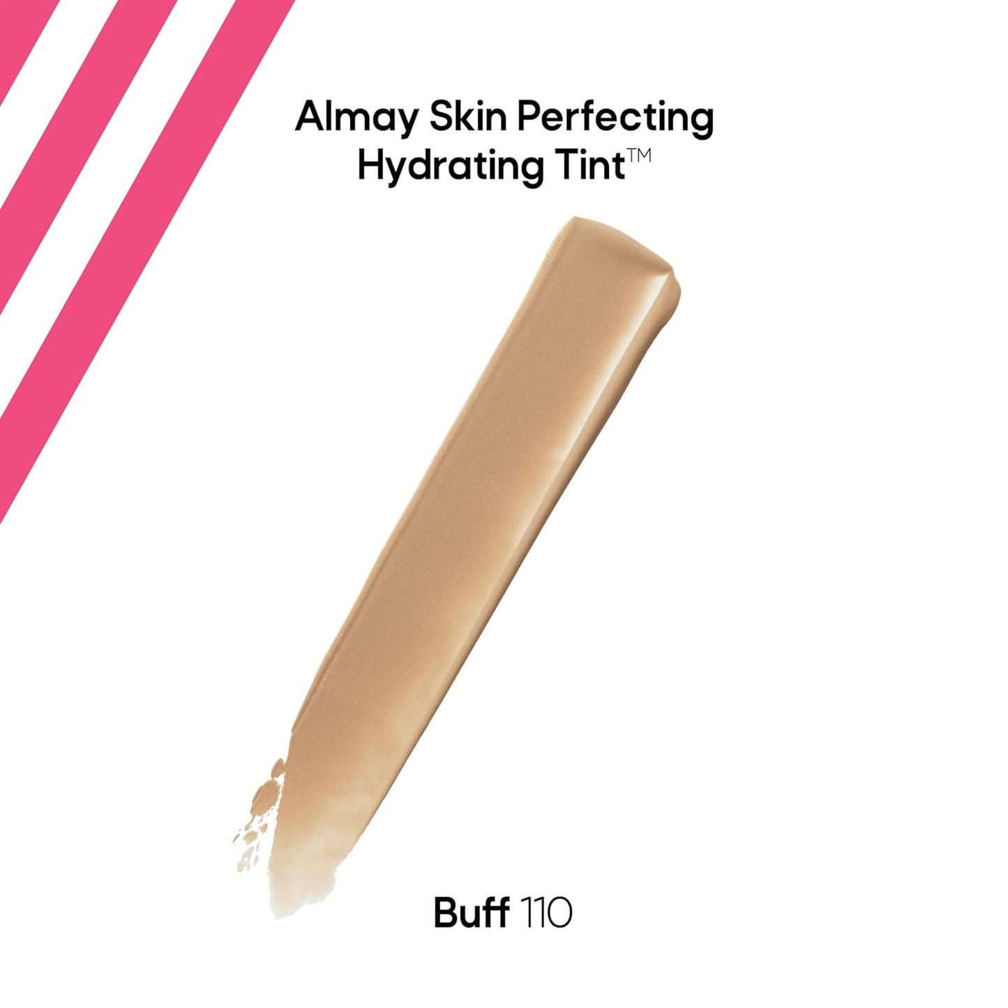 Almay Hydrating Liquid Foundation Tint, Lightweight with Light Coverage, Naturally Dewy Finish, Hypoallergenic, Dermatologist TestedFragrance Free, 110 Buff, 0.94 fl oz.