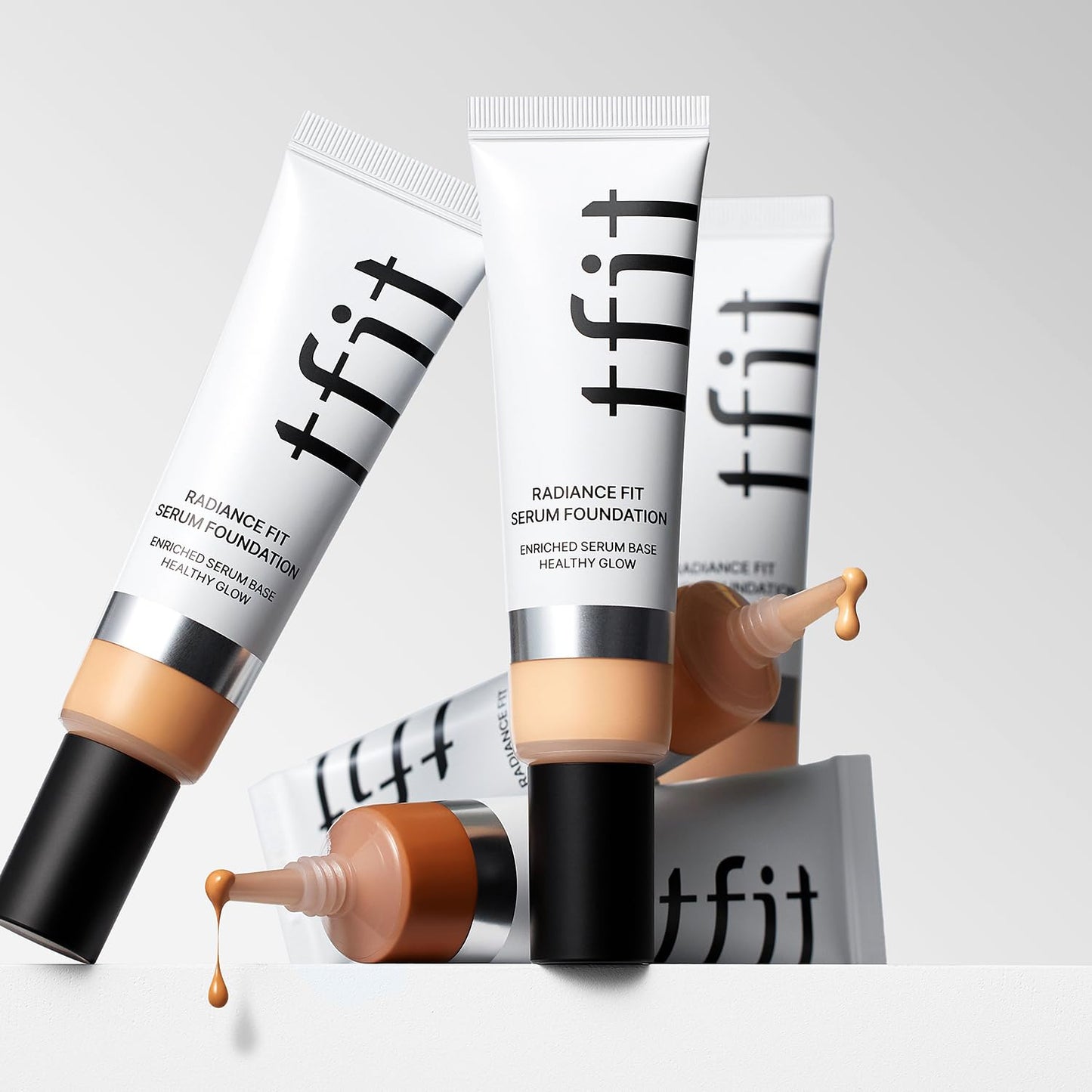 TFIT Radiance Fit Serum Foundation - Flawless Coverage, Dewy finish, Long-lasting Waterproof and sweatproof,Lightweight,Creamy Natural,1.05 Oz. (W10 Cocoa, 1.05 Oz.)