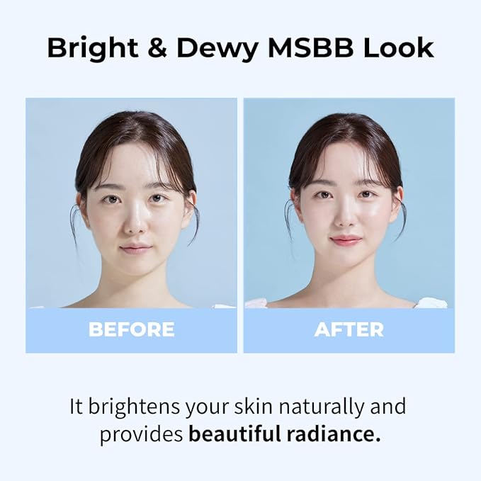 numbuzin No.1 Pure Glass Clean Tone Up | Hyaluronic Acid, Glossy Finish, Tinted, Light Beige Color | 1.69 fl oz