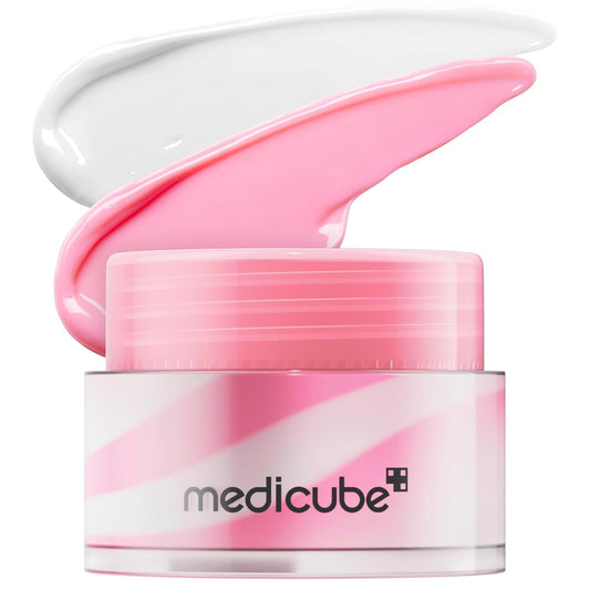 medicube PDRN lip sleeping mask glow balm | Salmon PDRN, Collagen, Shea Butter for Softer Lips, Long-lasting Moisture, Overnight and daily lip care, Korean Skincare 0.35 oz.