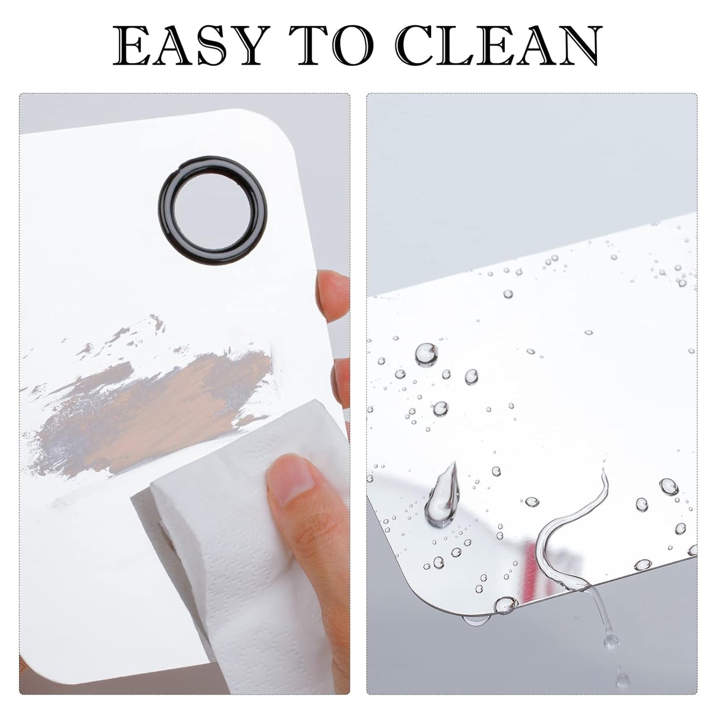 G2PLUS Makeup Mixing Palette, Makeup Spatula and Foundation Palette, Stainless Steel Cosmetic Makeup Palette with Picasso Spatula for Foundation, Eye Shadow, Eyelash, Nail Art and Concealer