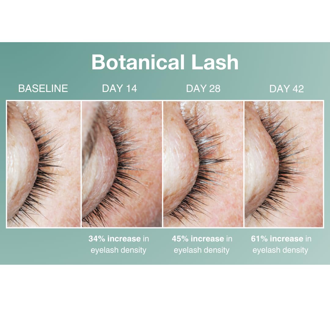 Contours Rx Botanical Lash & Brow Enhancing Serum – Organic, Drug-Free Growth Formula with Peptides & Botanicals – Strengthens, Hydrates & Nourishes – 5ml