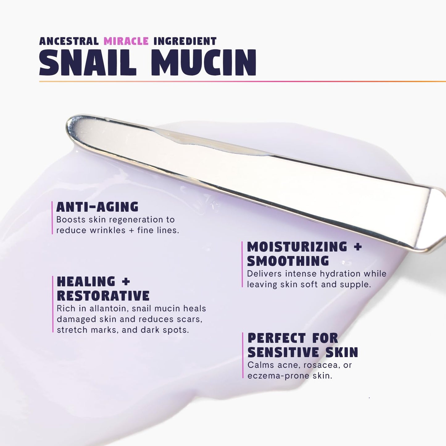 Moon Milk Snail Mucin Moisturizer Gel Cream 3.52 Oz - Blue Light Skin Defense - Korean Snail Mucin Serum Cream that Replenishes Moisture & Leaves Skin Brighter, Plumper, Soothed & Smooth