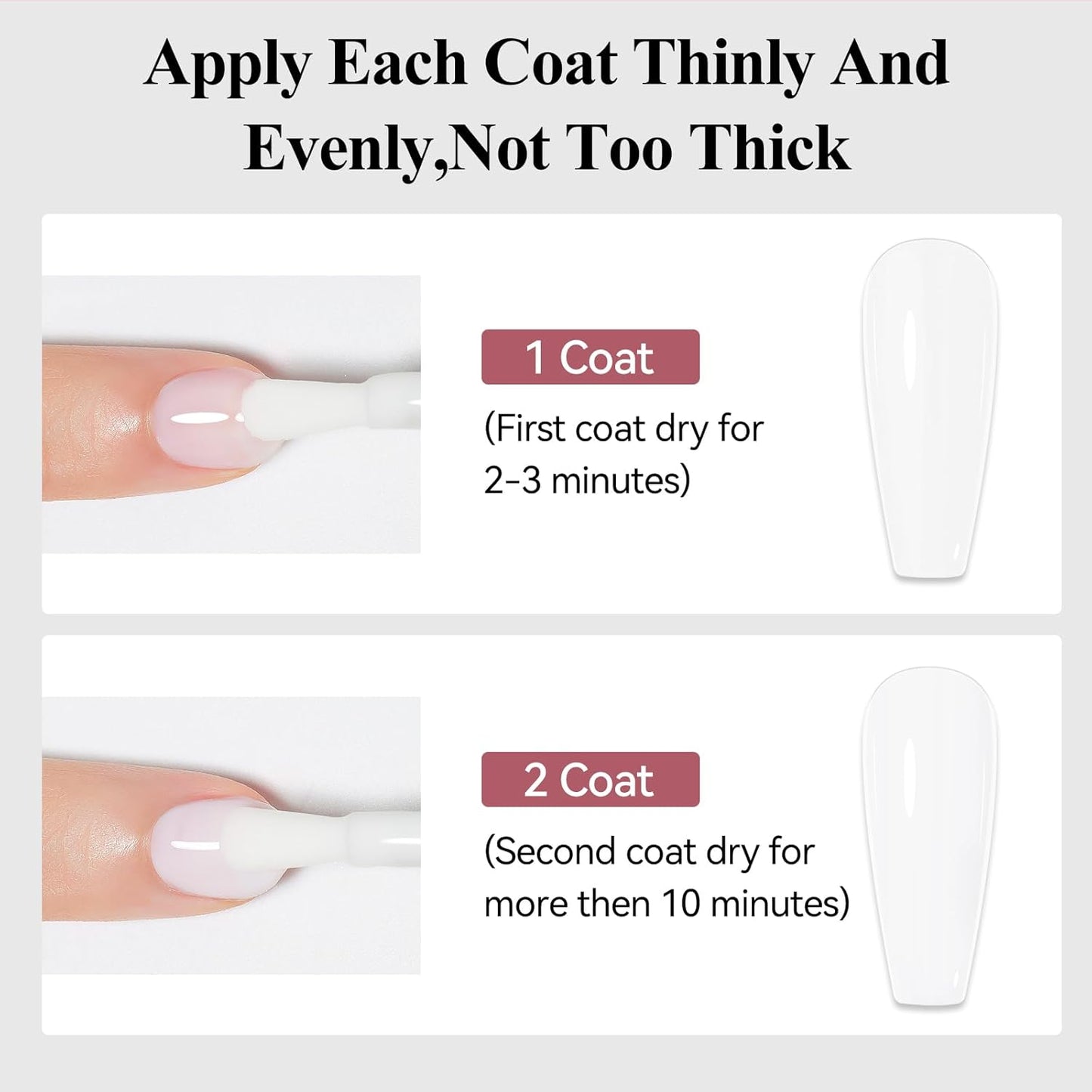 Nail Polish Milky White, Air Quick Dry Nail Lacquer Sheer Color, Regular Fast Drying Fingernail Polish Bulk Non Gel Long-Lasting DIY Salon Gift For Women