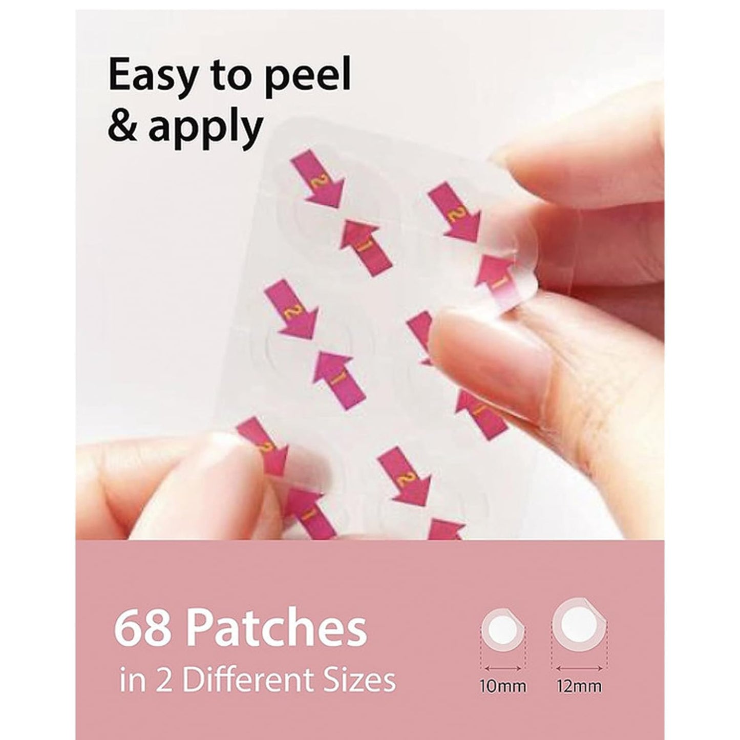 MADECA DERMA Ready Cure Patch Intensive – Powerful Hydrocolloid Patches for Rapid Acne Healing & Skin Renewal, Multi-Size for Targeted Blemish Treatment, Long-Lasting Protection (66 Patches / 10,12mm)